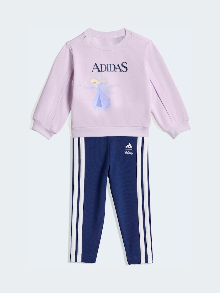 adidas Purple Disney Frozen  Sweat Top and Legging set - Image 1 of 7