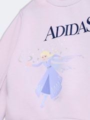 adidas Purple Disney Frozen  Sweat Top and Legging set - Image 6 of 7