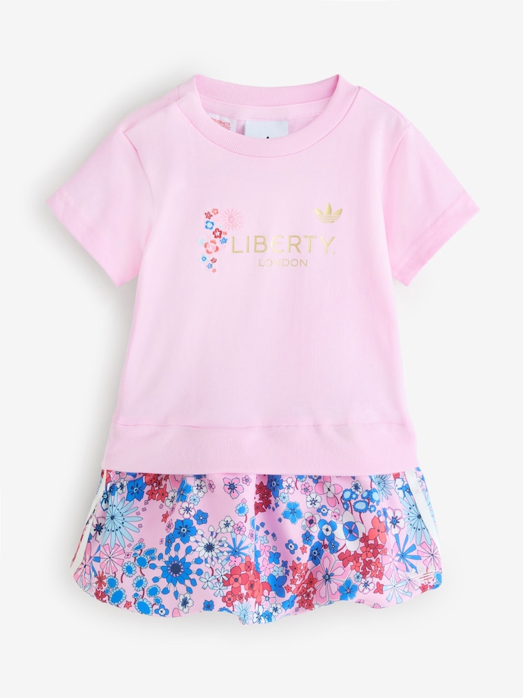 adidas Originals Pink Liberty London Infant Dress - Image 1 of 1