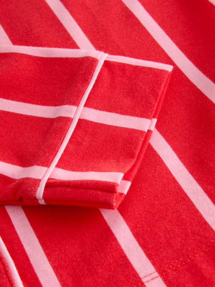 Society 8 Red Matching Family Stripes Pyjamas Set - Image 5 of 5 Society 8 Red Matching Family Stripes Pyjamas Set - Image 5 of 5