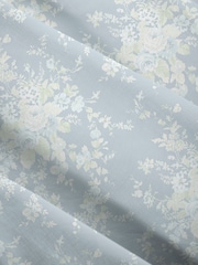 Shabby Chic by Rachel Ashwell® Dusky Blue Garden Floral Print Sheer Made to Measure Roller Blind - Image 6 of 6