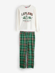 Society 8 Green Matching Family Lapland Pyjamas Set - Image 1 of 5
