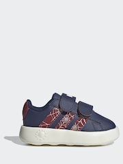 adidas Blue Marvel Spiderman Grand Court Infant Trainers - Image 1 of 10