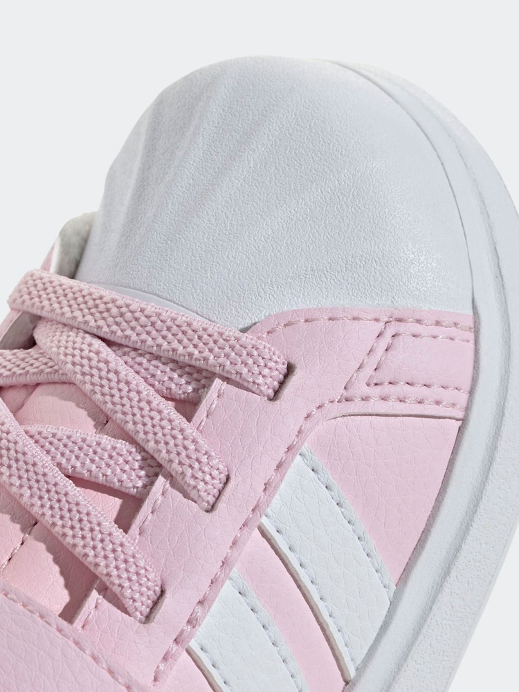 adidas Pink Street Talk Elastic Lace Infant Trainers - Image 10 of 10 adidas Pink Street Talk Elastic Lace Infant Trainers - Image 10 of 10