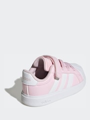 adidas Pink Street Talk Elastic Lace Infant Trainers - Image 4 of 10