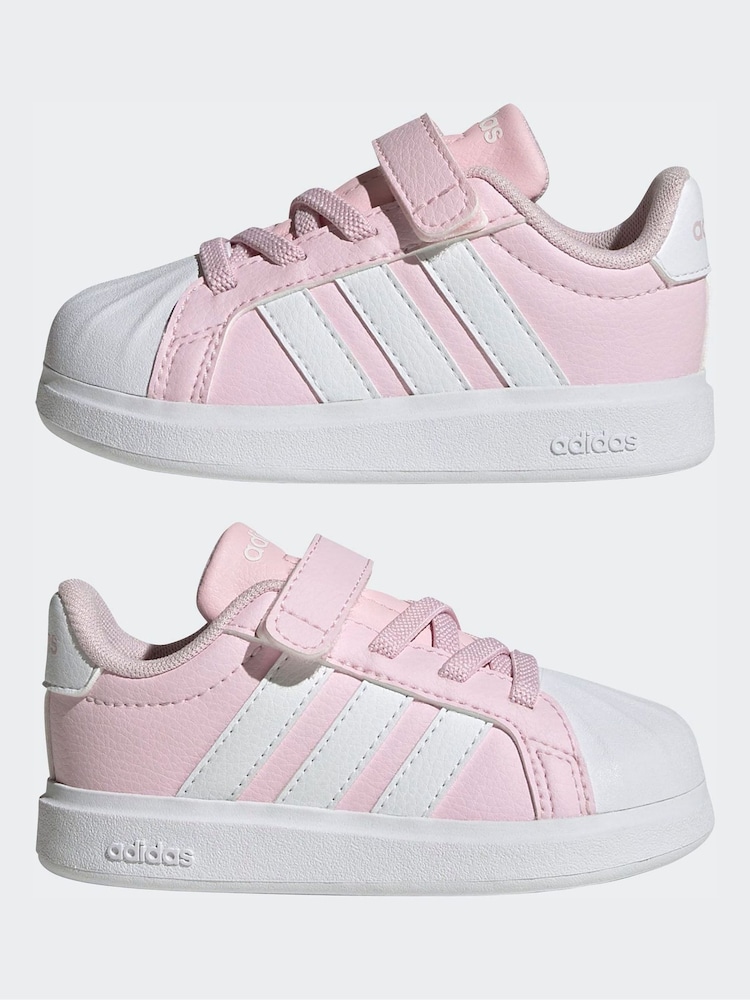 Buy adidas Pink Street Talk Elastic Lace Infant Trainers from Next USA