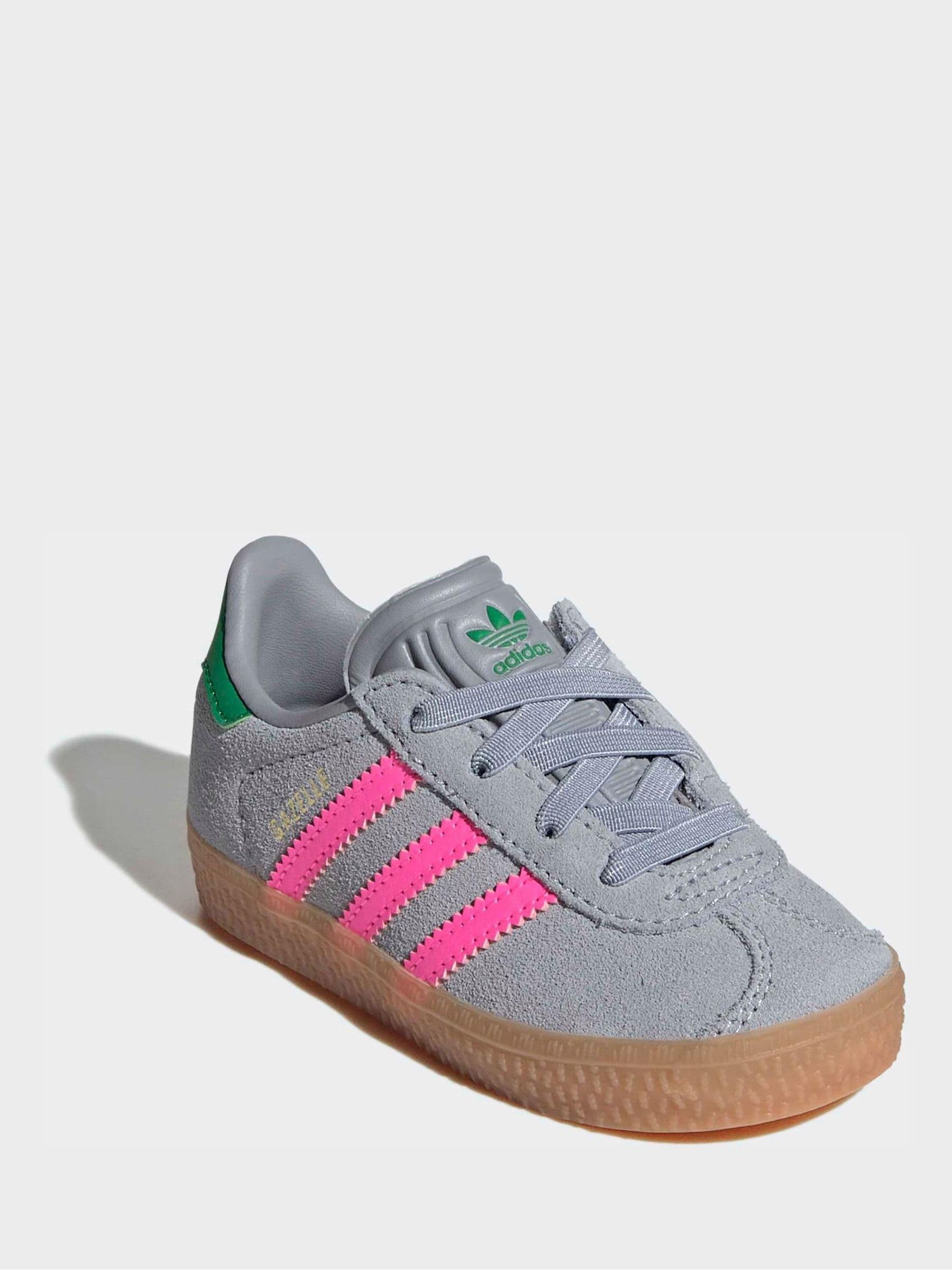 Buy adidas Originals Grey/Pink Gazelle Comfort Closure Elastic