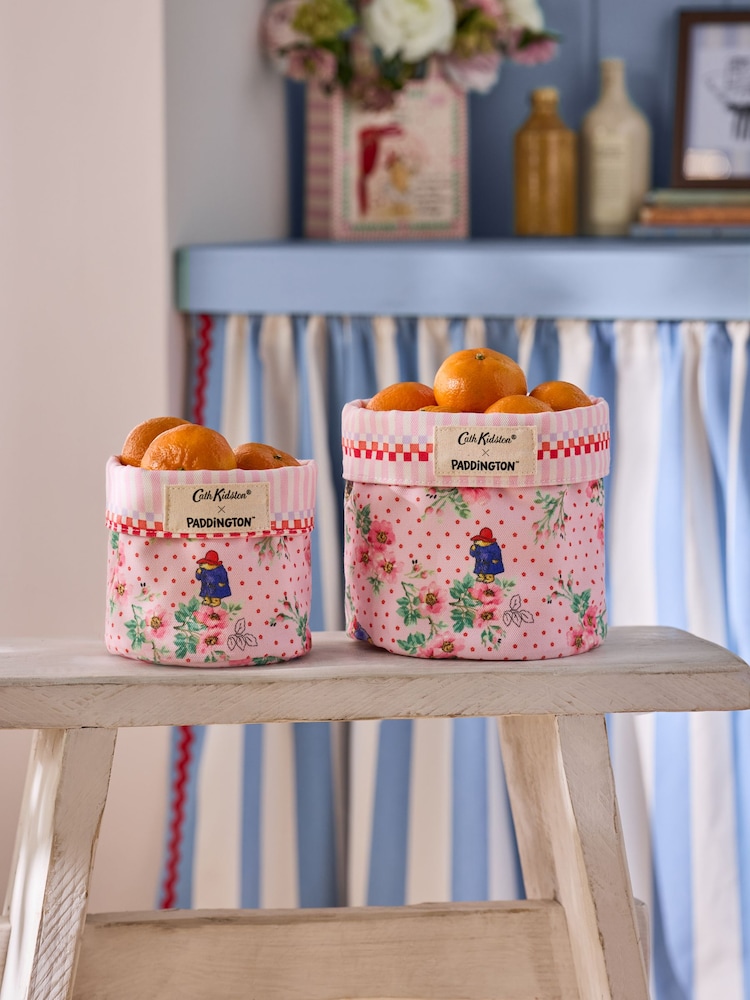 Cath Kidston Set of 2 Paddington Blossom Reversible Storage Bags - Image 1 of 6