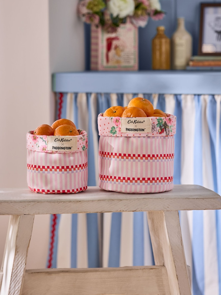 Cath Kidston Set of 2 Paddington Blossom Reversible Storage Bags - Image 2 of 6