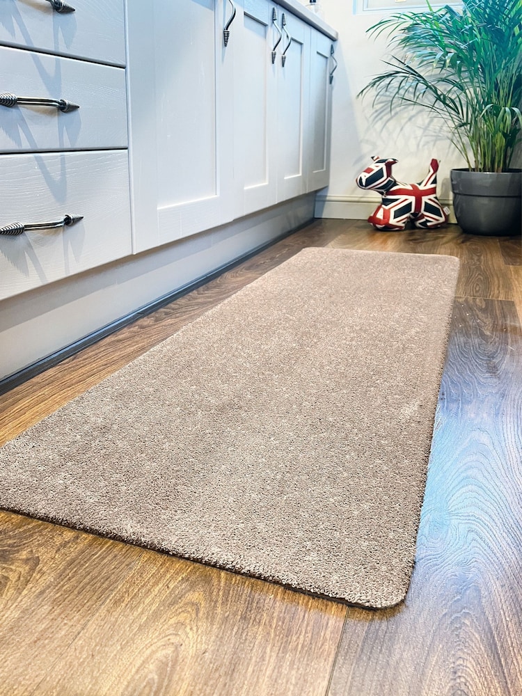 My Mat Beige Soft Washable Runner - Image 1 of 3
