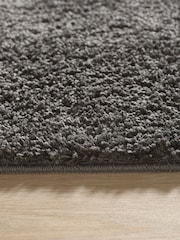 My Rug Charcoal Shaggy Curved Bath Mat - Image 2 of 3