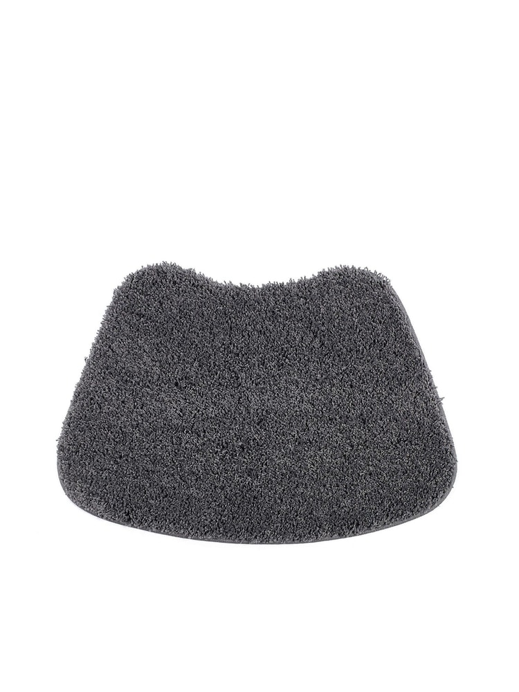 My Rug Charcoal Shaggy Curved Bath Mat - Image 3 of 3