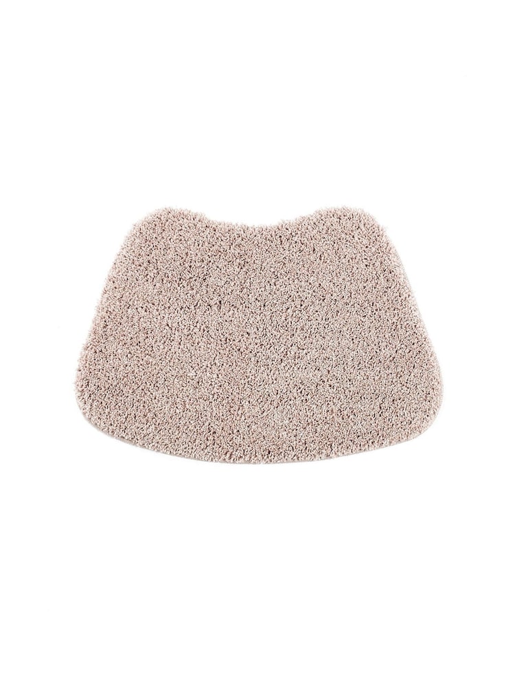 My Rug Nude Pink Shaggy Curved Bath Mat - Image 3 of 3 My Rug Nude Pink Shaggy Curved Bath Mat - Image 3 of 3