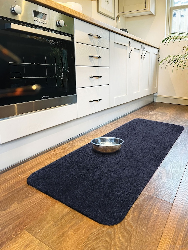 Howler & Scratch French Navy Soft Washable Pet Runner - Image 1 of 3 Howler & Scratch French Navy Soft Washable Pet Runner - Image 1 of 3