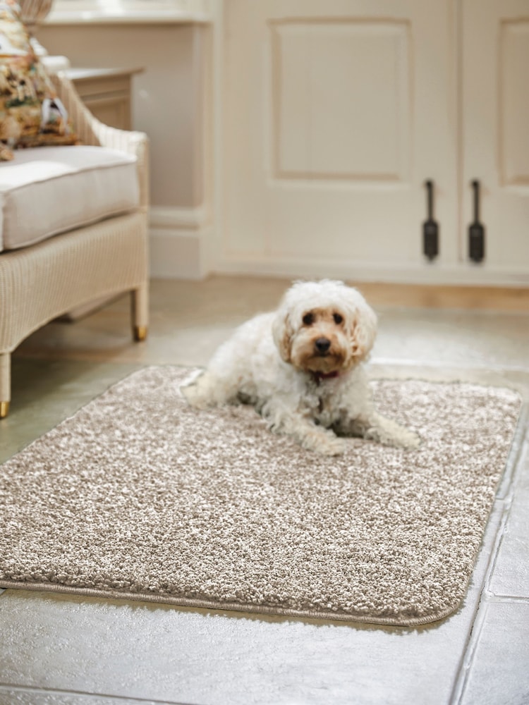 Howler & Scratch Beige Shaggy Pet Mat - Image 1 of 3 Howler & Scratch Beige Shaggy Pet Mat - Image 1 of 3