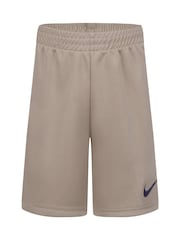 Nike White and Khaki Little Kids Wild Air Mesh T-Shirt and Shorts Set - Image 5 of 7