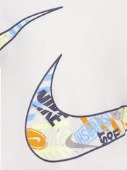 Nike White and Khaki Little Kids Wild Air Mesh T-Shirt and Shorts Set - Image 7 of 7