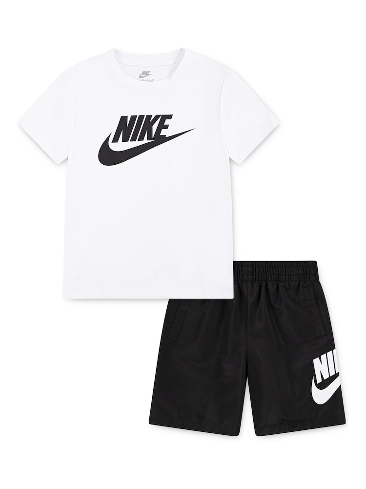 Nike Black Little Kids T-Shirt and Woven Shorts Set - Image 1 of 4