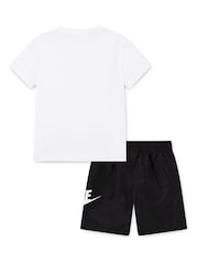 Nike Black Little Kids T-Shirt and Woven Shorts Set - Image 2 of 4