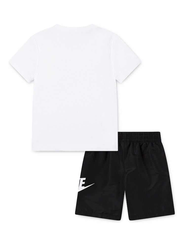 Nike Black Little Kids T-Shirt and Woven Shorts Set - Image 2 of 4