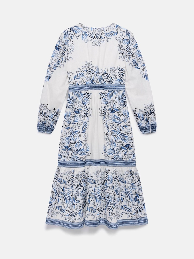Mint Velvet Blue Floral Print Midi Dress - Image 7 of 7 Mint Velvet Blue Floral Print Midi Dress - Image 7 of 7