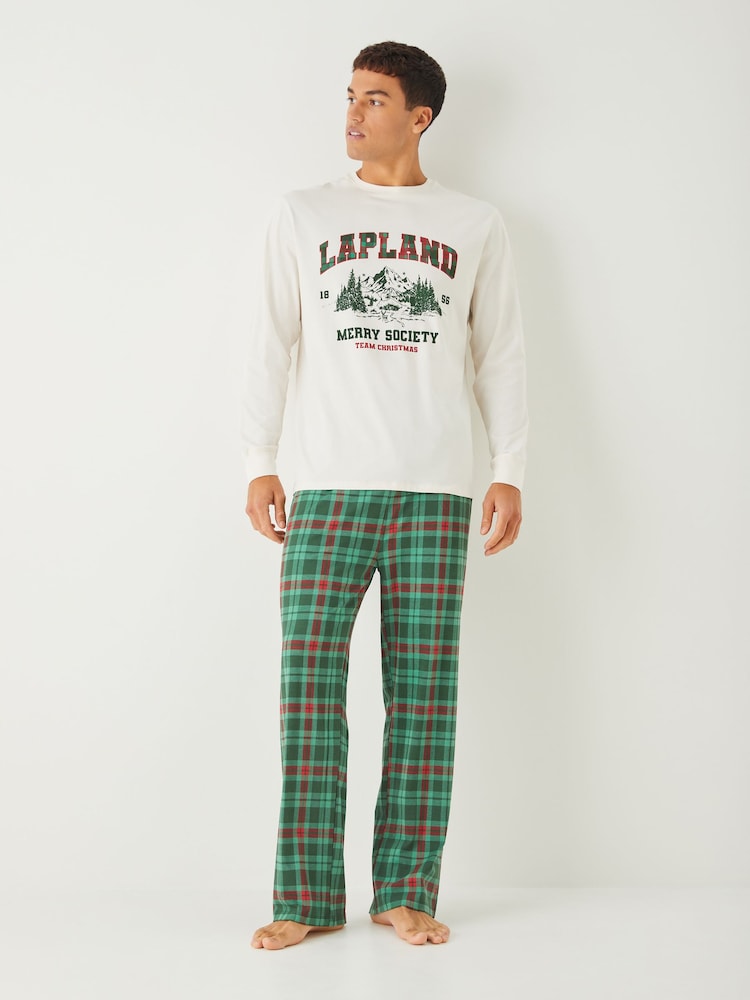 Society 8 Green Matching Family Lapland Pyjama Set - Image 1 of 4 Society 8 Green Matching Family Lapland Pyjama Set - Image 1 of 4