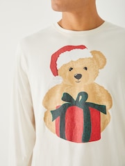 Society 8 Cream Matching Family Teddy Pyjama Set - Image 4 of 4