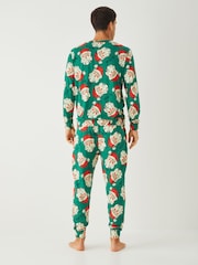 Society 8 Green Matching Family Sketchy Santa Pyjama Set - Image 3 of 4