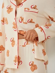 Society 8 Cream Matching Family Teddy Bear Pyjama Set - Image 4 of 4