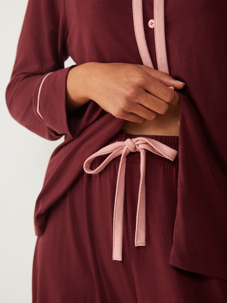 Society 8 Brown Ruffled Pyjama Set - Image 4 of 4 Society 8 Brown Ruffled Pyjama Set - Image 4 of 4