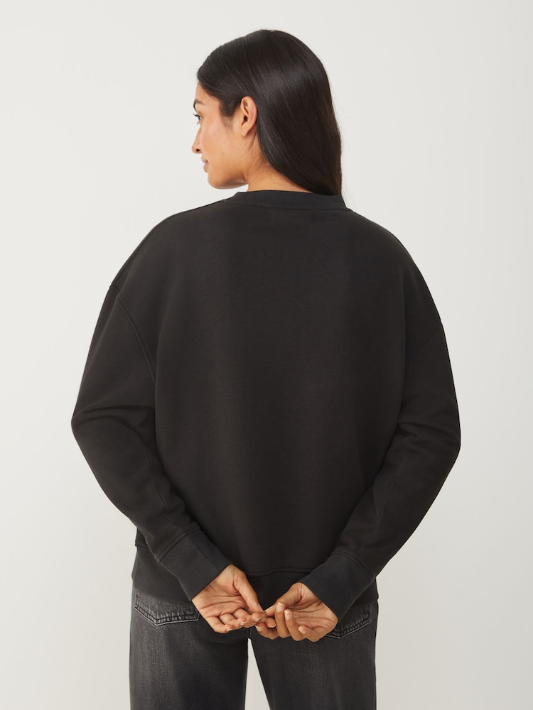 Society 8 Grey Fairy Lights Sweat Top - Image 2 of 4 Society 8 Grey Fairy Lights Sweat Top - Image 2 of 4