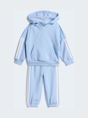 adidas Light Blue Essentials Infant Tracksuit - Image 1 of 7