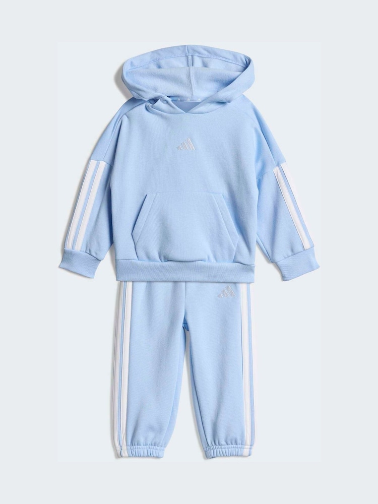 adidas Light Blue Essentials Infant Tracksuit - Image 1 of 7