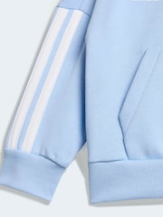 adidas Light Blue Essentials Infant Tracksuit - Image 6 of 7