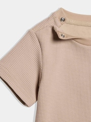 adidas Originals Neutral Waffle T-Shirt and Shorts Set - Image 6 of 7