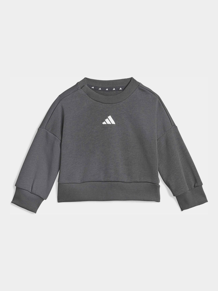 adidas Grey Top & Jogger Set - Image 2 of 7