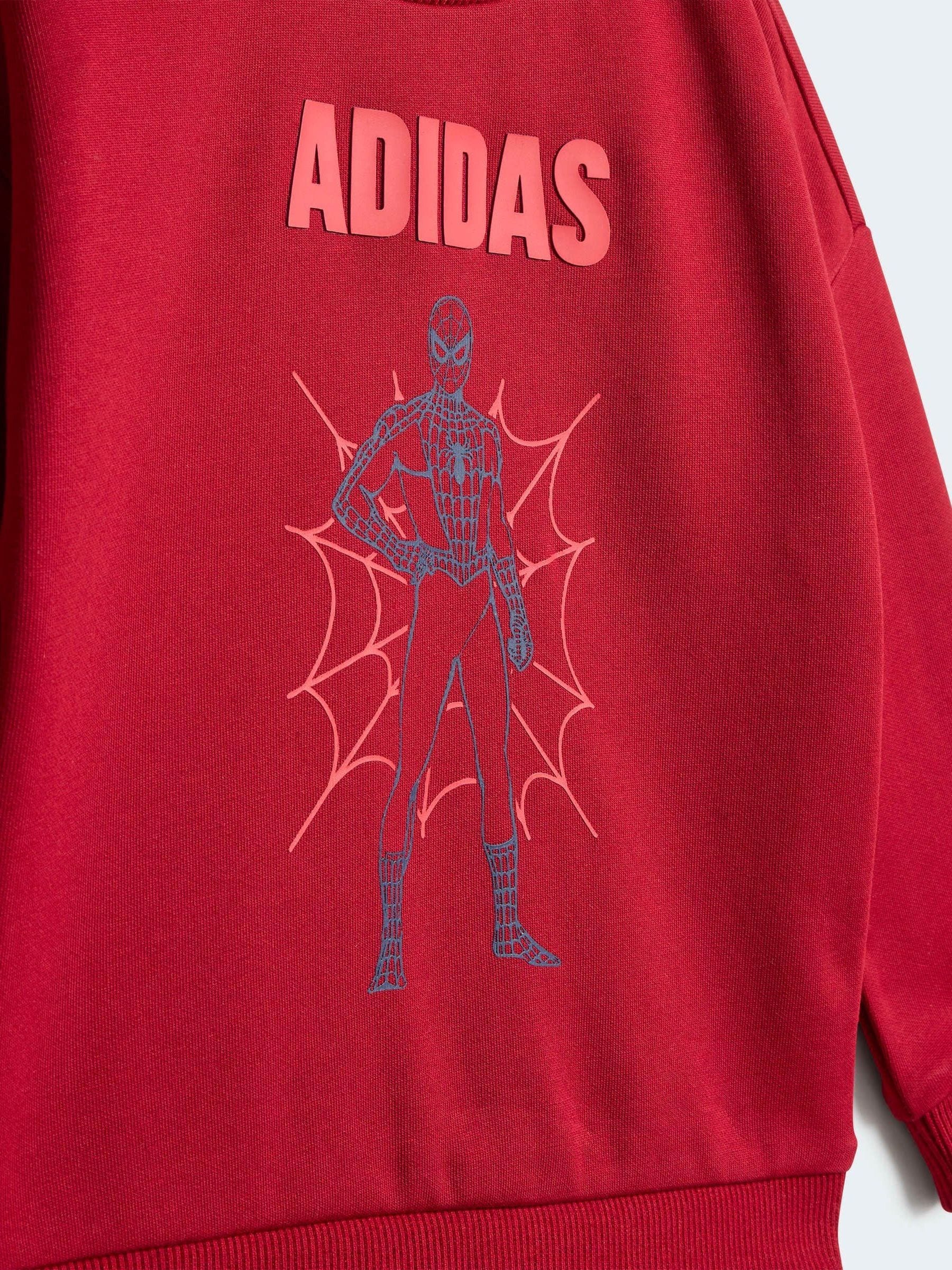 Buy adidas Red Marvel Spider-Man Sweatshirt and Jogger Set from