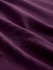 Purple Regular Fit Short Sleeve Tipped Polo Shirt - Image 6 of 7