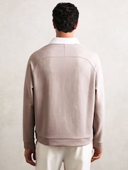 Reiss Oatmeal/White Thurloe Colour Block Rugby Shirt - Image 5 of 6
