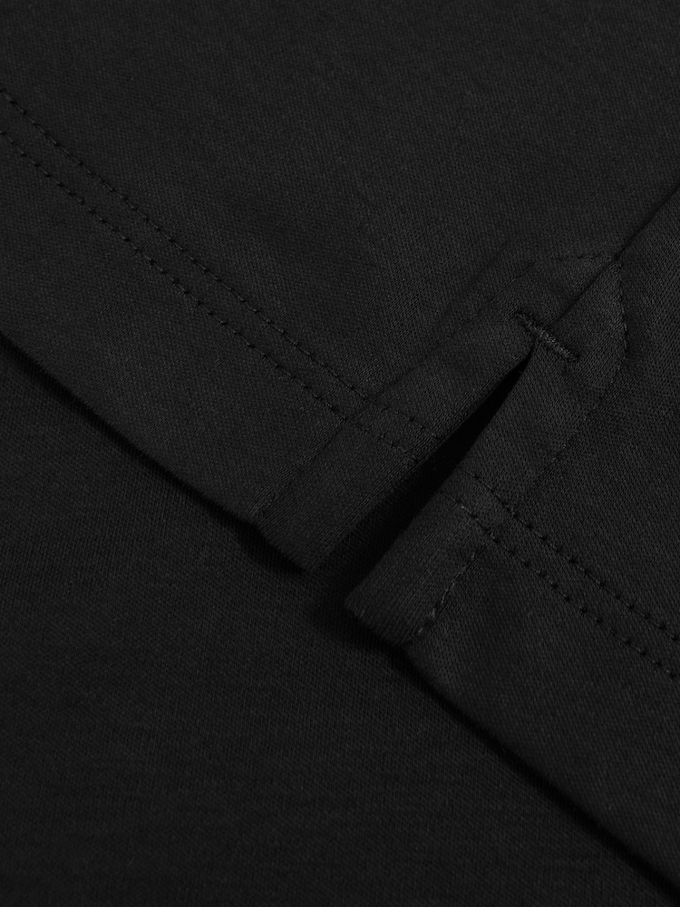 Reiss Black Earl Cotton Short-Sleeve Polo Shirt - Image 6 of 6 Reiss Black Earl Cotton Short-Sleeve Polo Shirt - Image 6 of 6