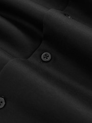 Reiss Black Duke Cotton-Jersey Button-Through Shirt - Image 7 of 7