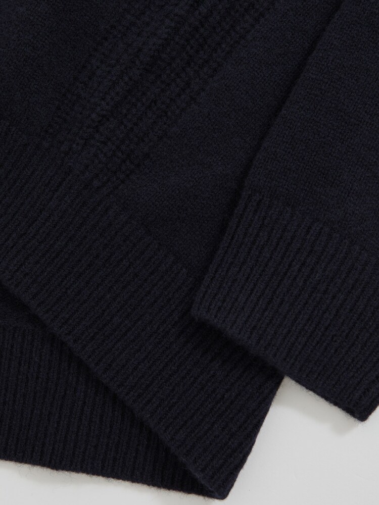 Reiss Navy Gosforth Wool-Cashmere Roll-Neck Jumper - Image 6 of 6