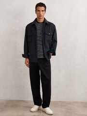 Reiss Navy Compton Shirt - Image 5 of 7
