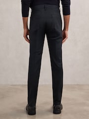 Reiss Navy Canterbury Slim-Fit Five-Pocket Trousers - Image 5 of 6