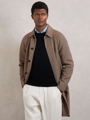 Reiss Brown Morpeth Coat - Image 3 of 6