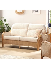 Desser Light Oak Centurion Fabric 3 Seat Sofa - Image 1 of 2