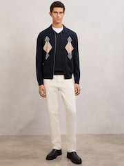 Reiss Navy Sweep Jumper - Image 3 of 6