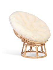 Desser Natural Papasan Fabric Chair - Image 2 of 2