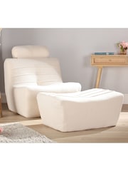 Desser White Cosy Upholstered Boucle Chair - Image 1 of 4