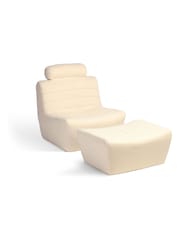 Desser White Cosy Upholstered Boucle Chair - Image 4 of 4